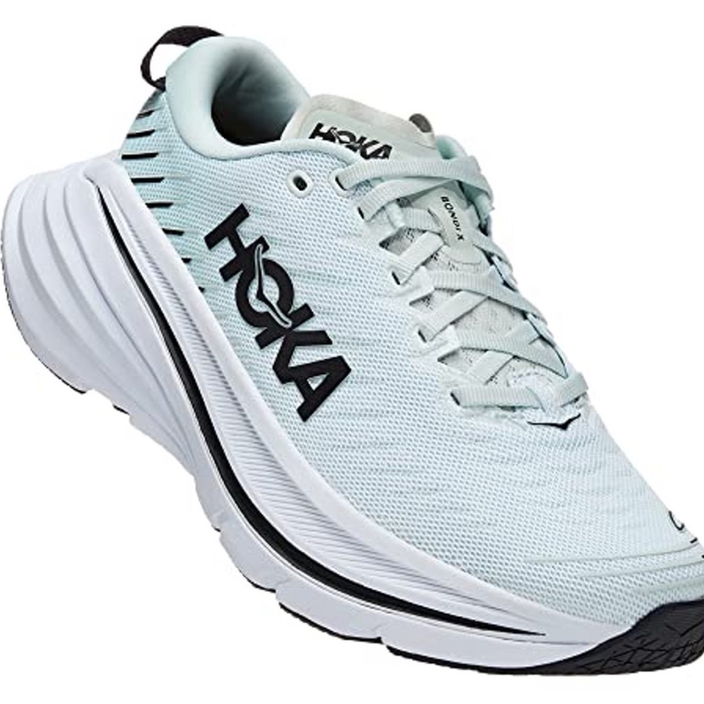 Hoka Women’s Bondi X size 7.5 color Blue Glass/Billowimg Sail